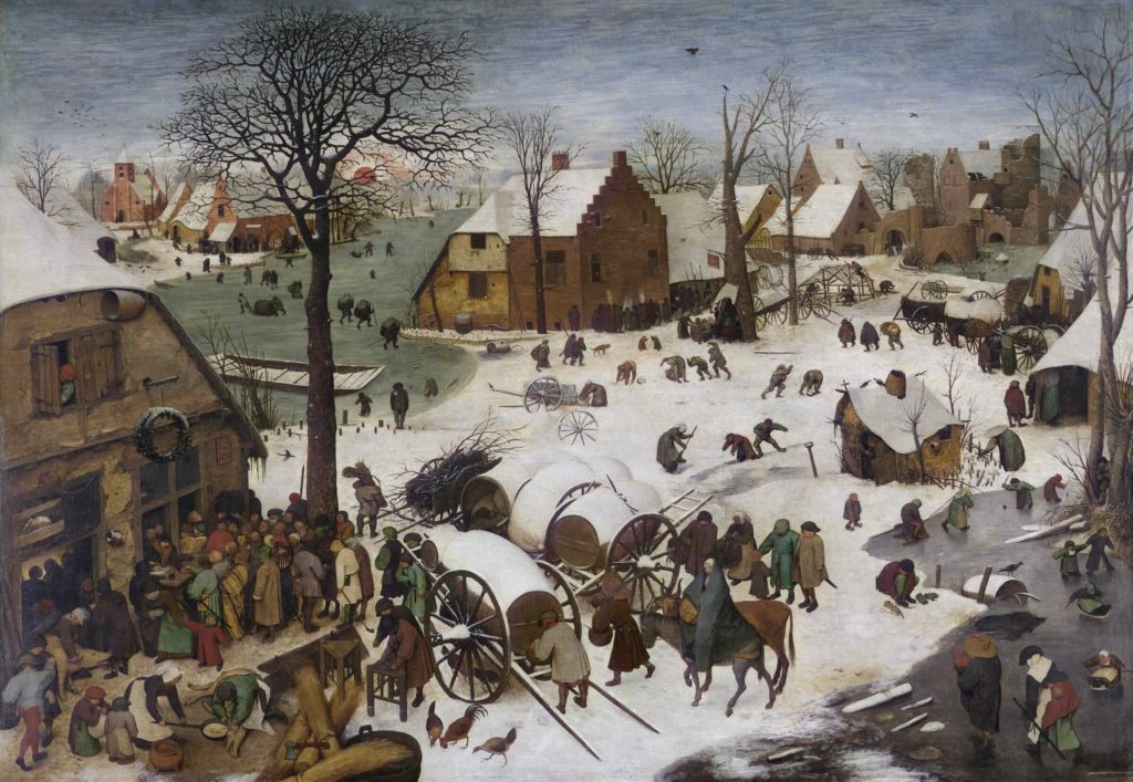 “Censo en Belén”, de Pieter Brueghel el Viejo, 1526/1530-1569, neerlandés. (Wikimedia Commons)